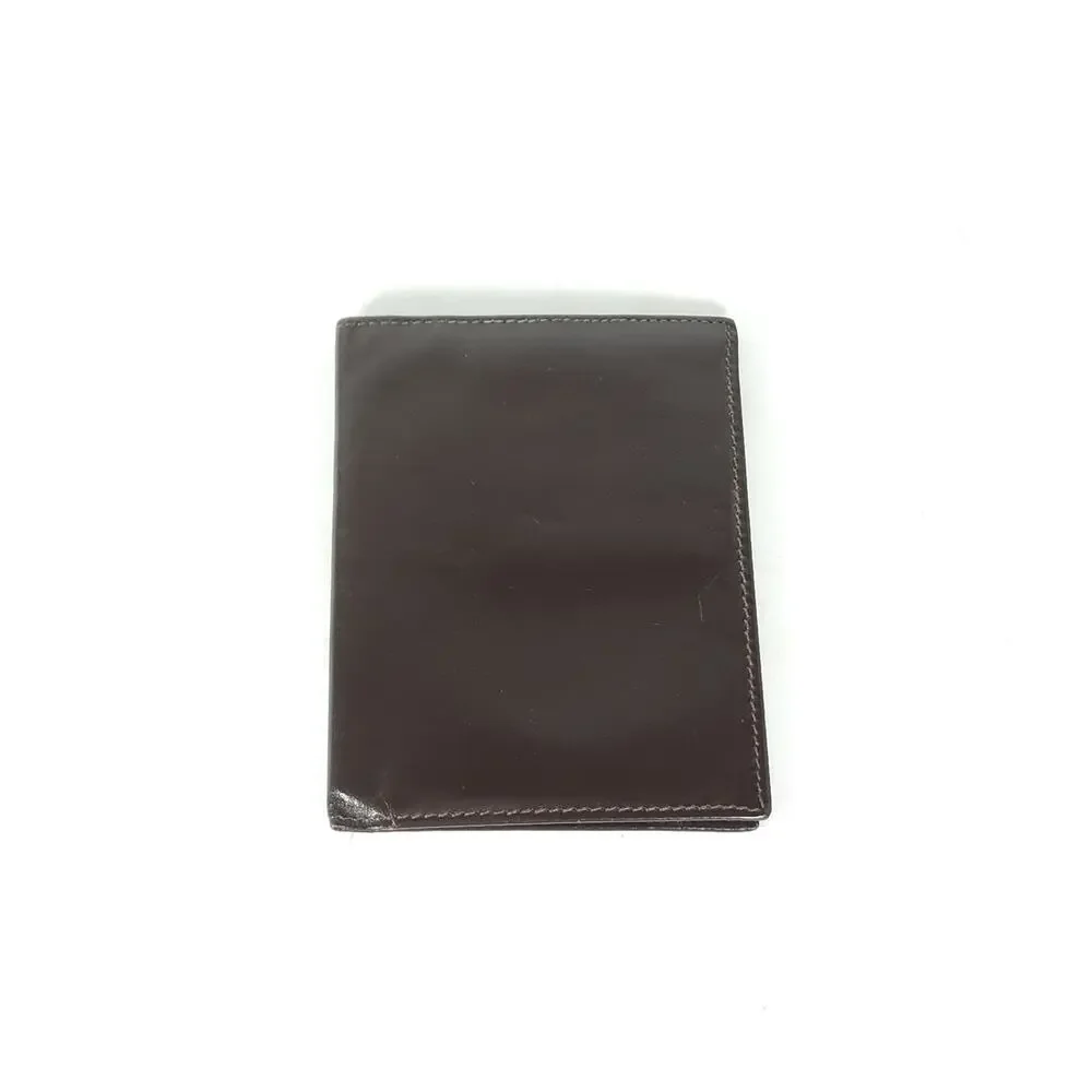 VTG YSL Yves Saint Laurent Men's Brown Leather Vintage Small Bifold Wallet